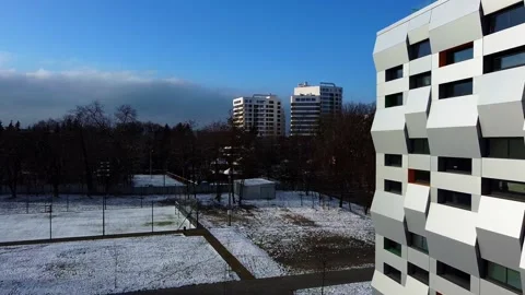 Elements of modern architecture. Shooting the building. Stock Footage 144867049