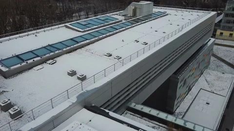 Elements of modern architecture. Shooting the building. Stock Footage 144867118