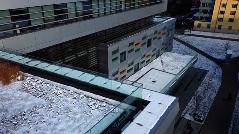 Elements of modern architecture. Shooting the building. Stock Footage 144867155