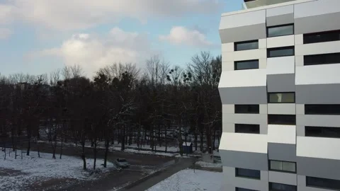 Elements of modern architecture. Shooting the building. Stock Footage 144867190