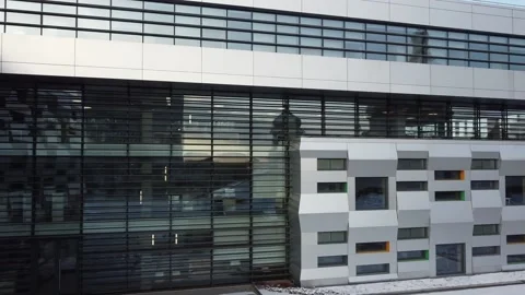Elements of modern architecture. Shooting the building. Stock Footage 144867217