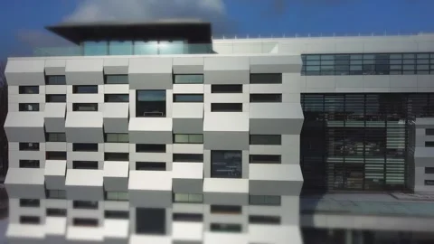 Elements of modern architecture. Shooting the building. Stock Footage 145094440
