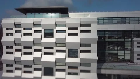 Elements of modern architecture. Shooting the building. Stock Footage 150110068