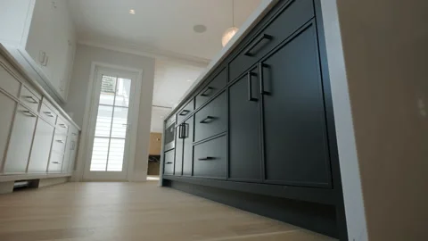 Elements of Modern Luxurious Kitchen Interior Design, move camera footage Video stock 226986010