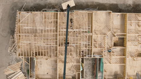 Elements of Modern new Kitchen Interior Design in a newly renovated house, Above Video stock 249839940