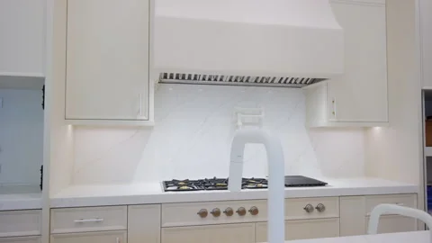 Elements of Modern new Kitchen in a newly renovated house, Video stock 295970289