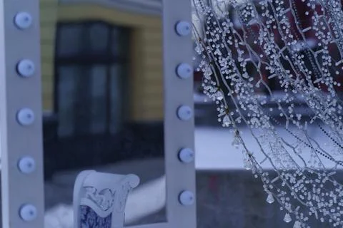 Elements of Moscow winter Stock Photos