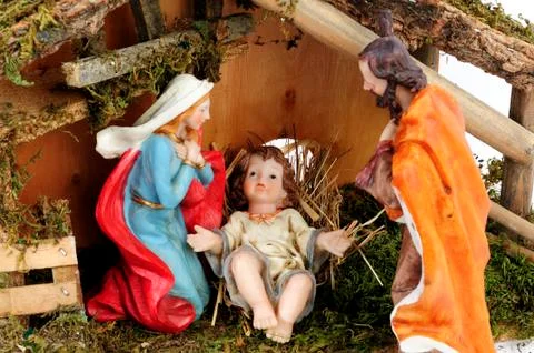 Elements nativity Foto stock