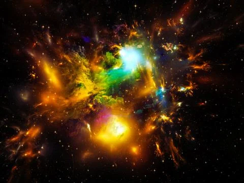 Elements of Nebula Stock Illustration