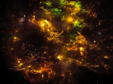 Elements of Nebula Stock Illustration