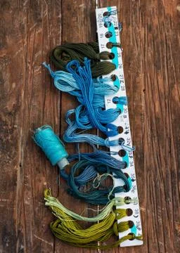 Elements of needlework Foto stock