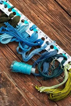 Elements of needlework Foto stock