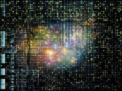 Elements of Network Ilustración de archivo