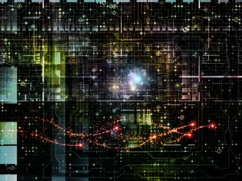 Elements of Network Ilustración de archivo