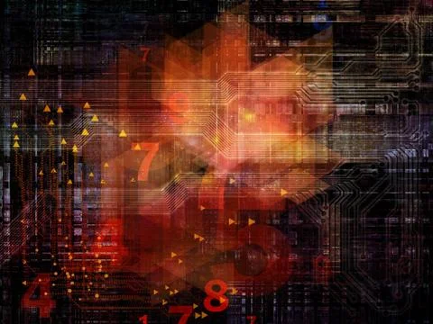 Elements of Network Illustrazione stock