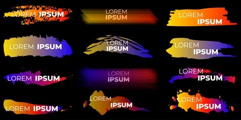 Elements for note-taking, highlighting, and underlining in Hand drawn-style.. Stock Illustration