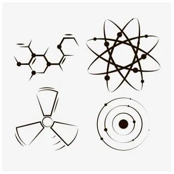 Elements of nuclear energy Stock Illustration
