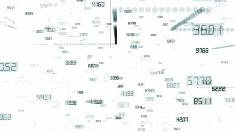 Elements with numbers Stock Footage 181797352