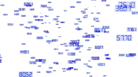 Elements with numbers Stock Footage 182251549