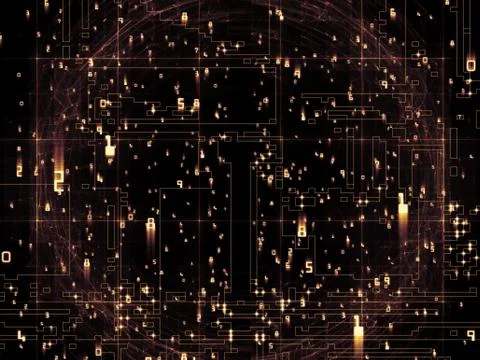 Elements of Numbers Illustrazione stock