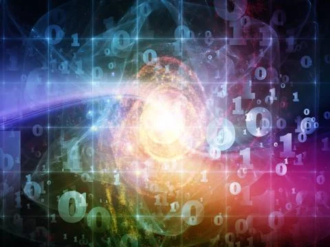 Elements of Numbers Stock Illustration