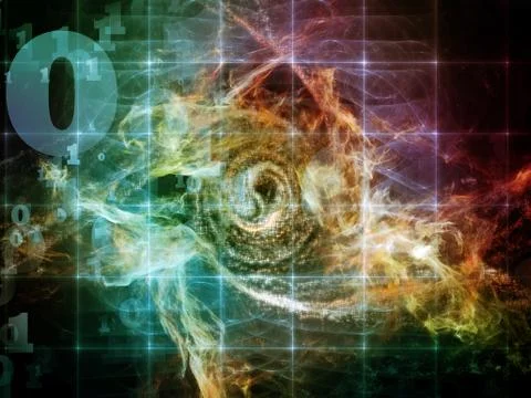 Elements of Numbers Stock Illustration