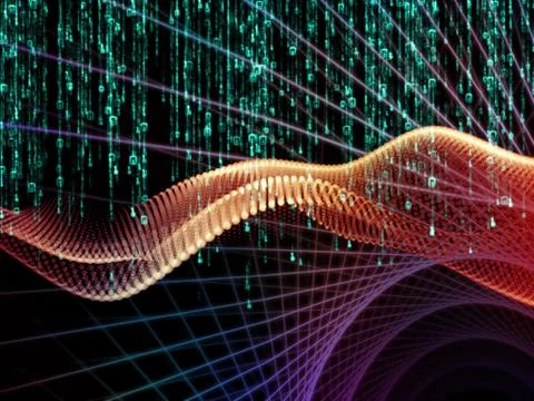 Elements of Numbers Stock Illustration