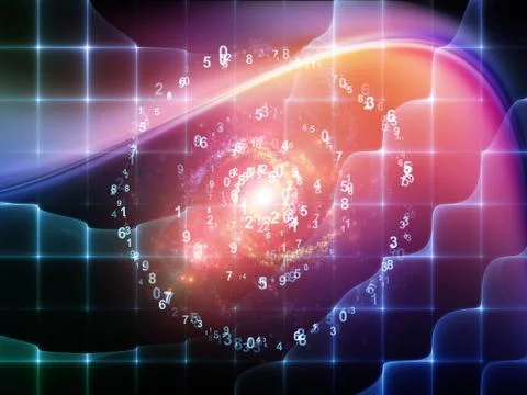 Elements of Numbers Stock Illustration