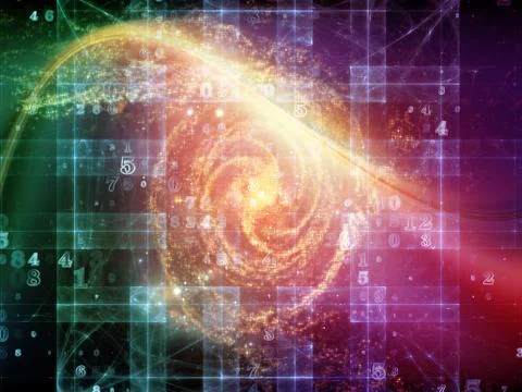 Elements of Numbers Illustrazione stock