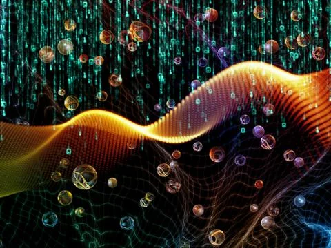 Elements of Numbers Stock Illustration