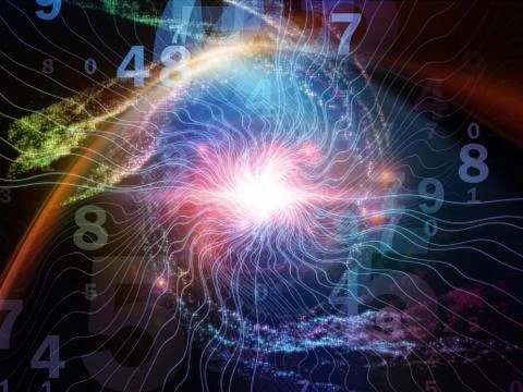 Elements of Numbers Stock Illustration