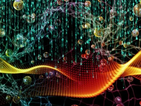 Elements of Numbers Stock Illustration