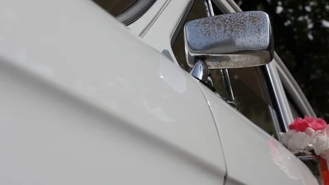 Elements of the old Soviet car GAZ 21 Stock Footage 95338063