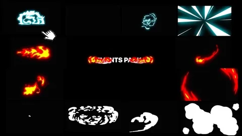 Elements Pack 01 After Effects stock