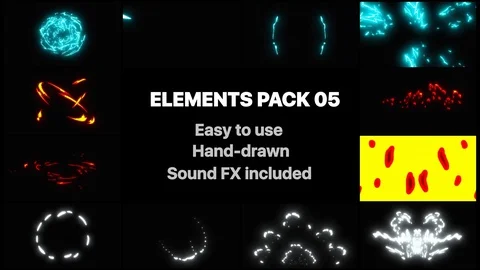 Elements Pack 05 스톡 After Effects