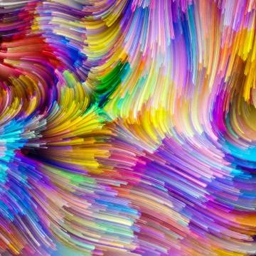 Elements of Painter Palette Stock Illustration