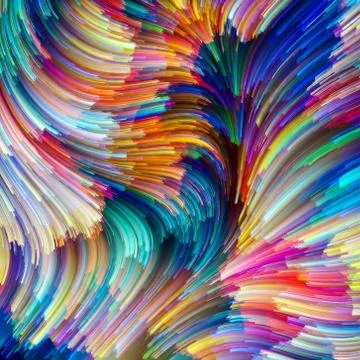 Elements of Painter Palette Stock Illustration