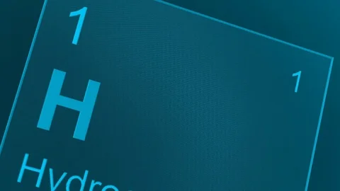 Elements of the periodic table close-up. Smooth motion. View angle: Dutch corner Stock Footage 82197943