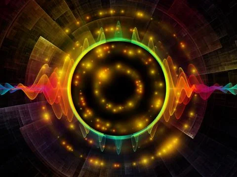 Elements of Radial Oscillation 스톡 일러스트