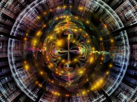 Elements of Radial Oscillation 스톡 일러스트