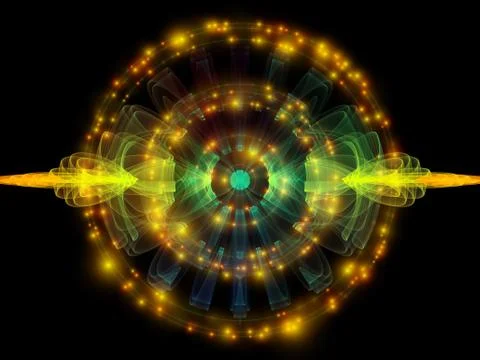 Elements of Radial Oscillation Stock Illustration