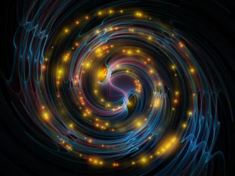 Elements of Radial Oscillation Illustrazione stock