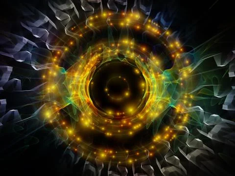 Elements of Radial Oscillation Stock Illustration