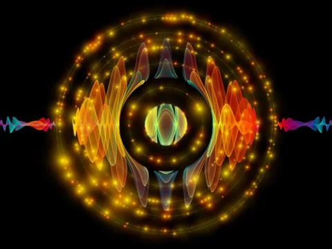 Elements of Radial Oscillation 스톡 일러스트