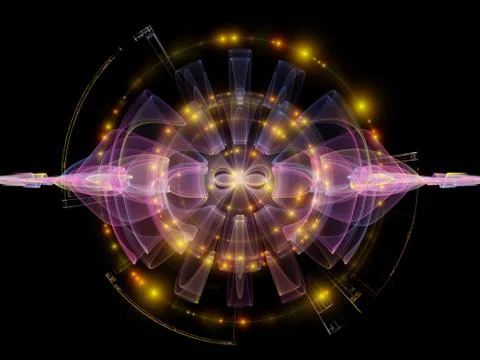 Elements of Radial Oscillation Stock Illustration