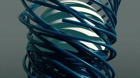 Elements revolve around the sphere Elements revolve around the sphere. 3d ... Stock Photos