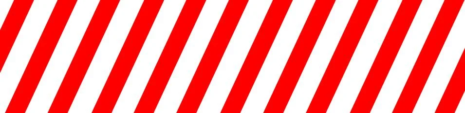 Elements of road marking, red and white stripes at an angle Stock Illustration