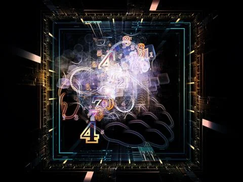 Elements of Science Illustrazione stock