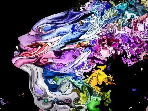 Elements of Self Fragmentation 스톡 일러스트