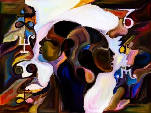 Elements of Shape Division Illustrazione stock